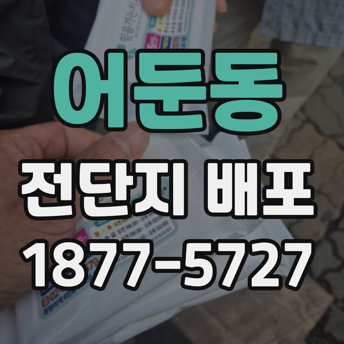 어둔동 전단지 배포