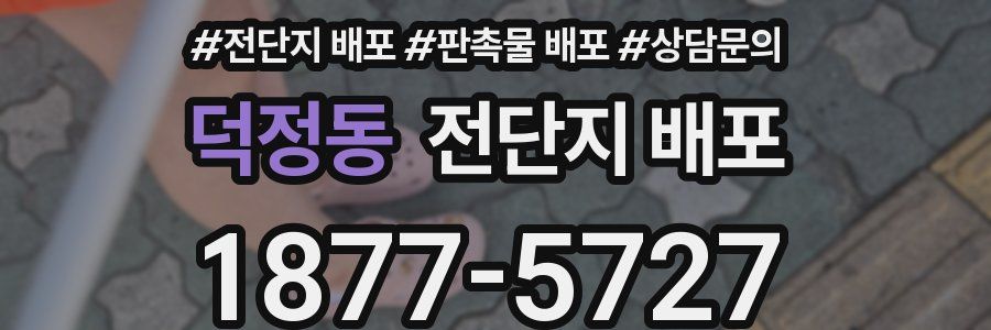 덕정동 전단지 배포