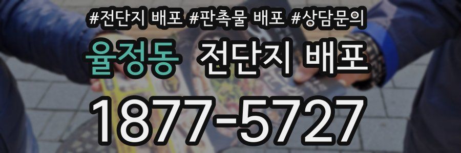 율정동 전단지 배포