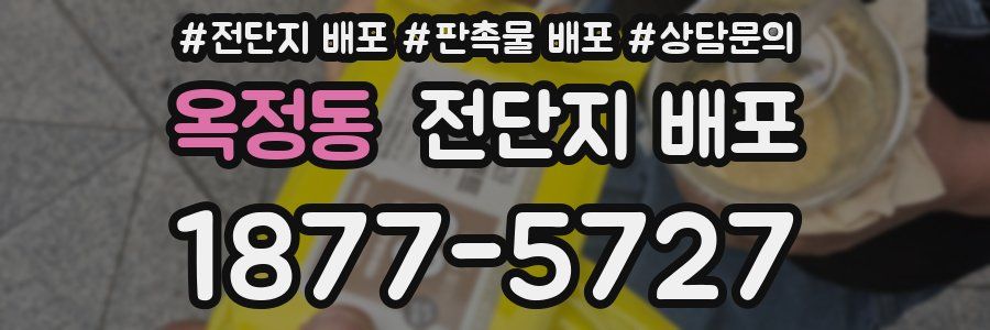 옥정동 전단지 배포