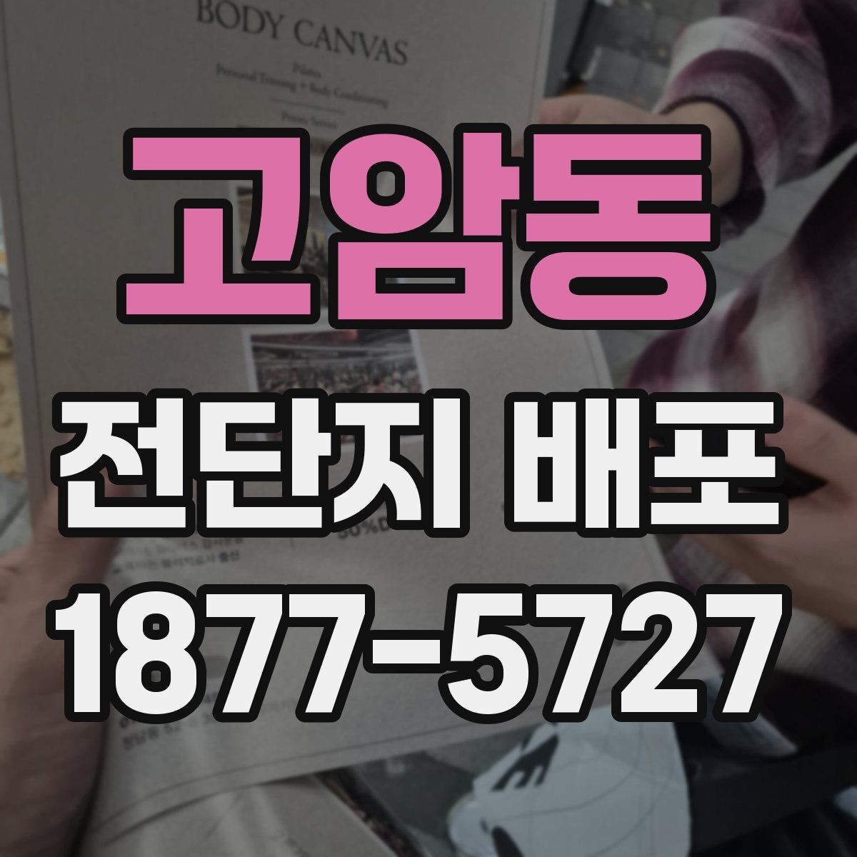 고암동 전단지 배포