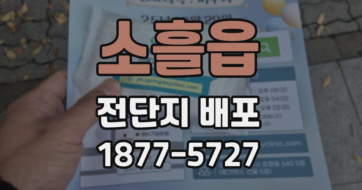 소흘읍 전단지 배포