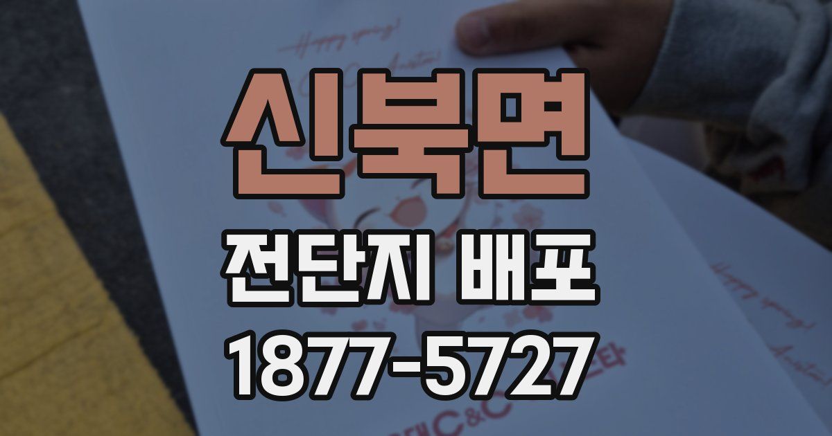 신북면 전단지 배포