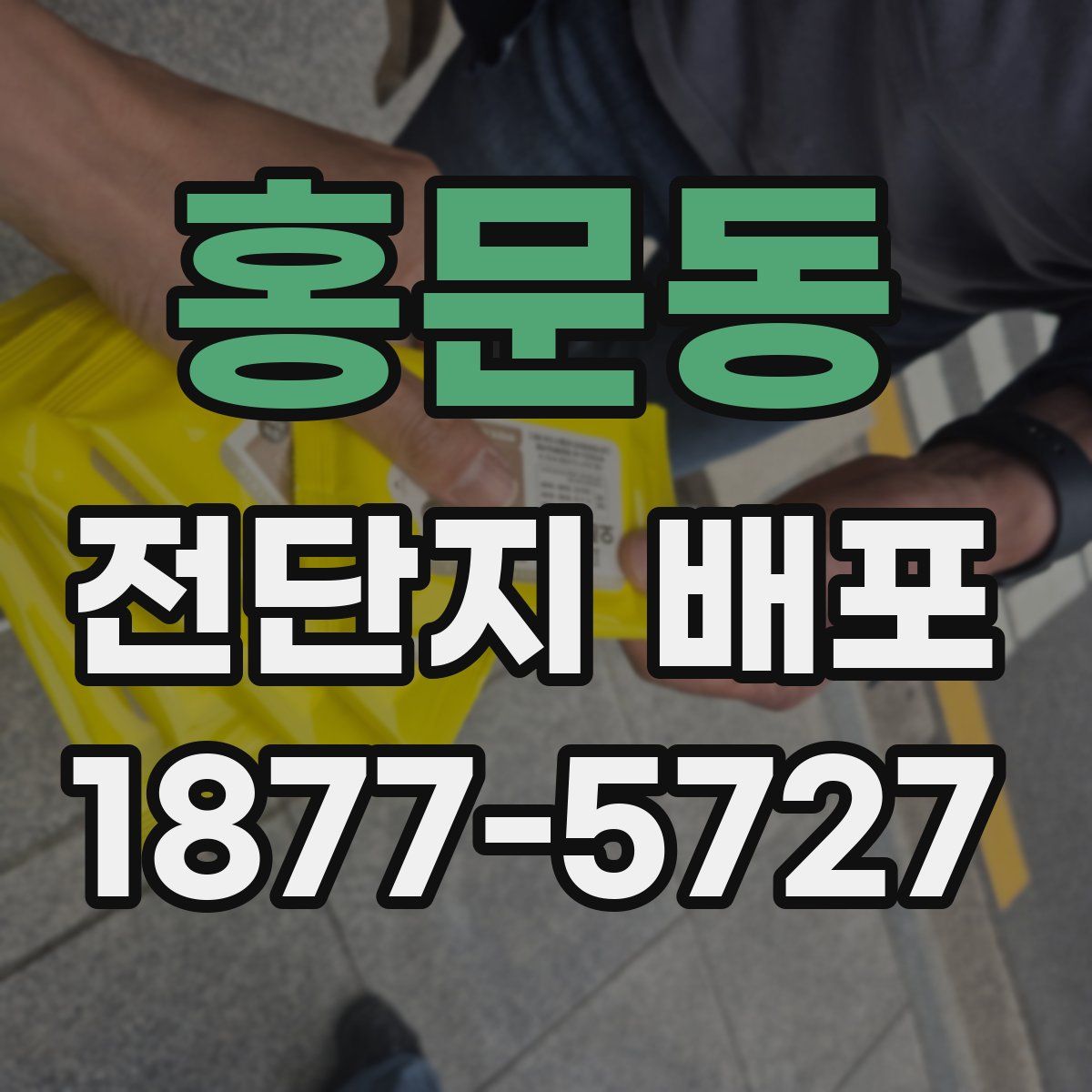 홍문동 전단지 배포