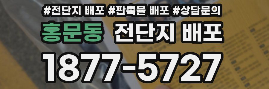 홍문동 전단지 배포