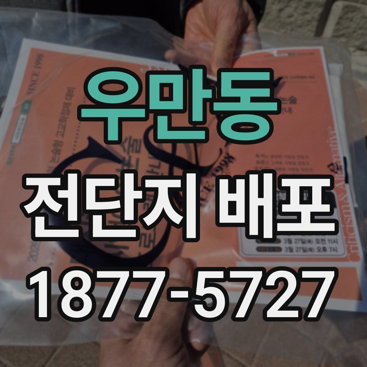 우만동 전단지 배포