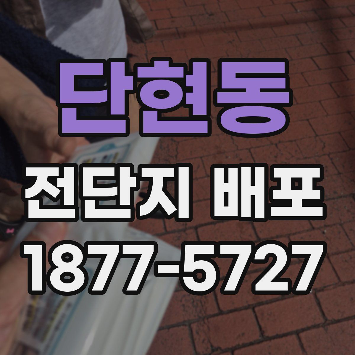 단현동 전단지 배포