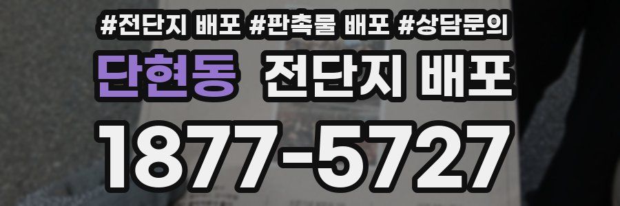 단현동 전단지 배포