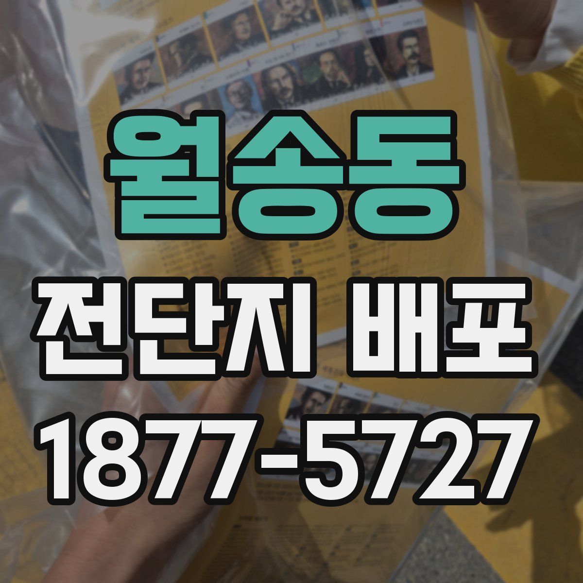 월송동 전단지 배포