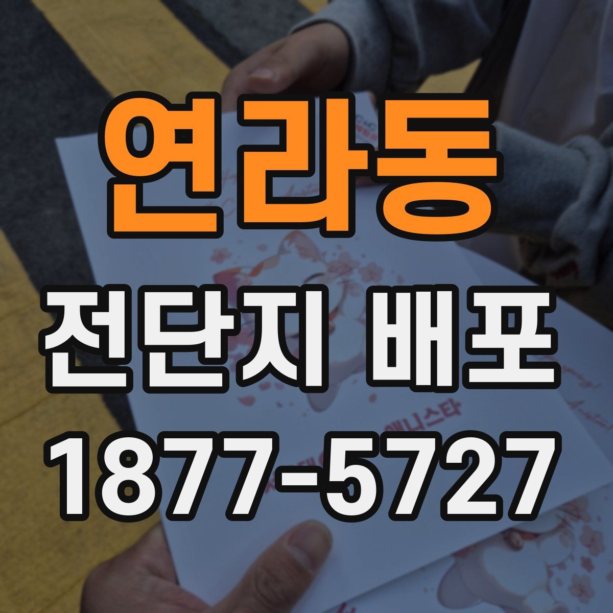 연라동 전단지 배포