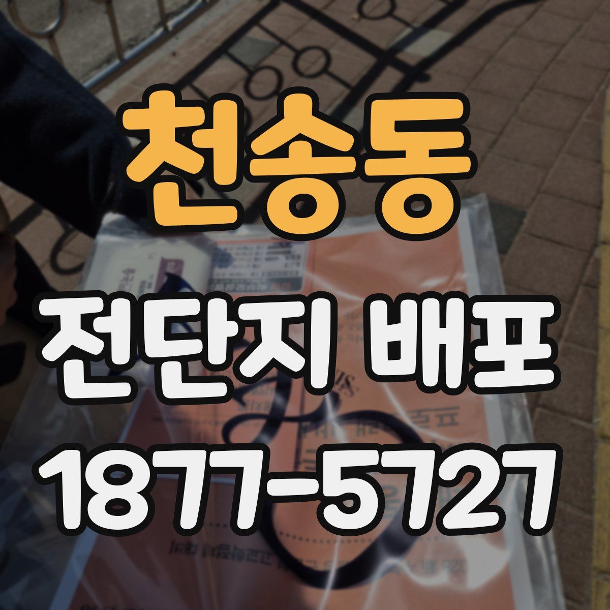 천송동 전단지 배포