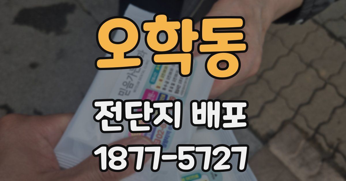 오학동 전단지 배포