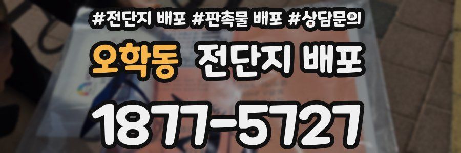오학동 전단지 배포