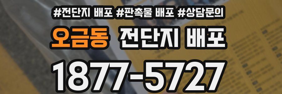 오금동 전단지 배포