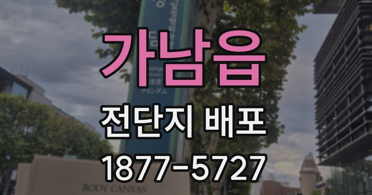 가남읍 전단지 배포