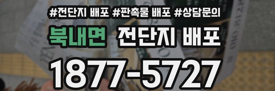 북내면 전단지 배포