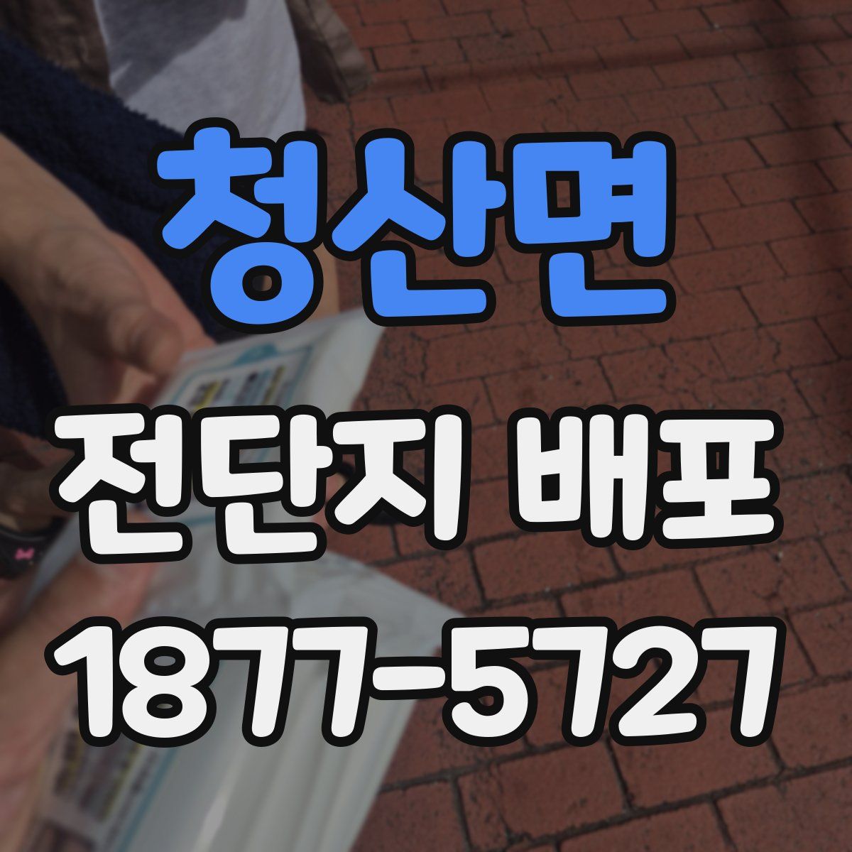 청산면 전단지 배포