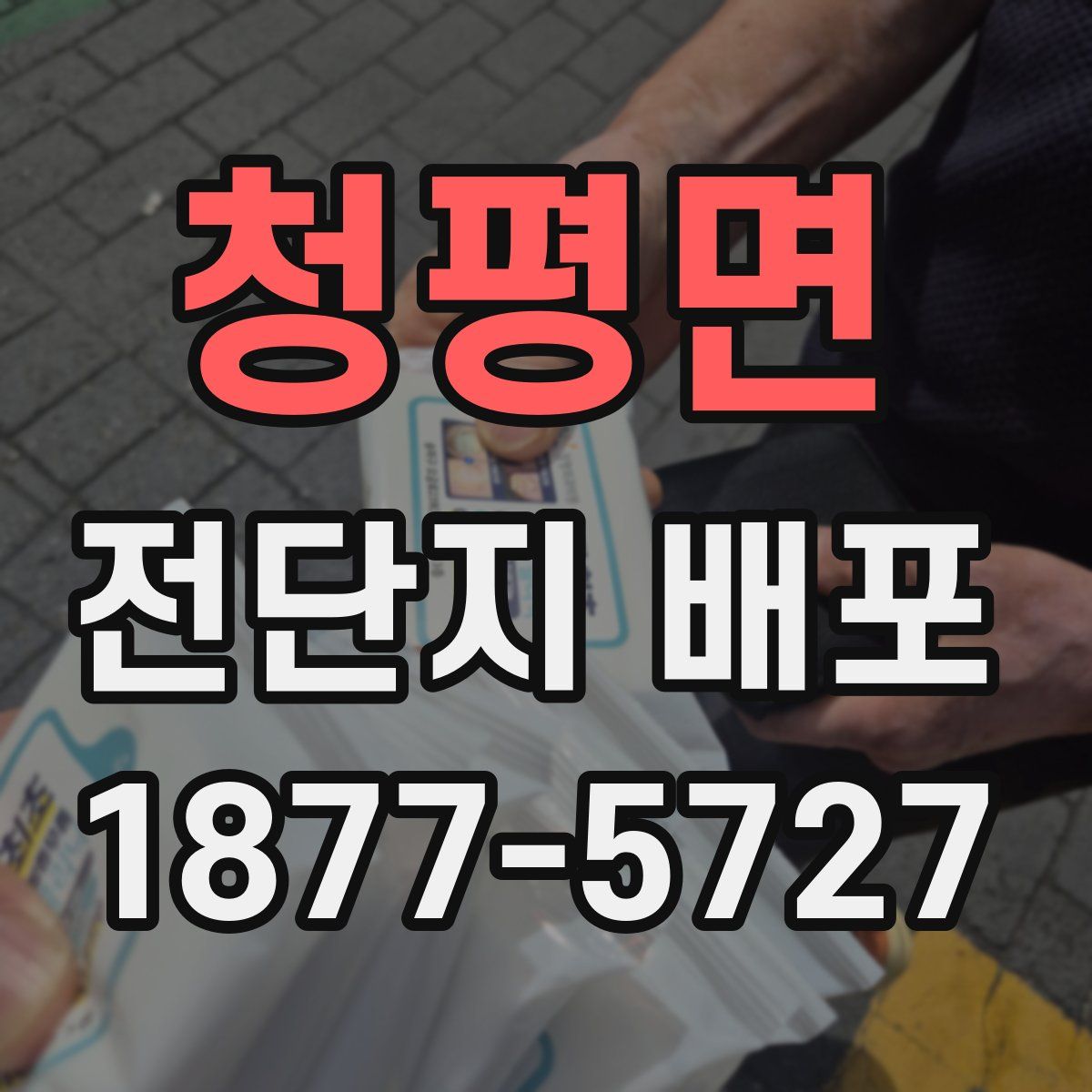 청평면 전단지 배포