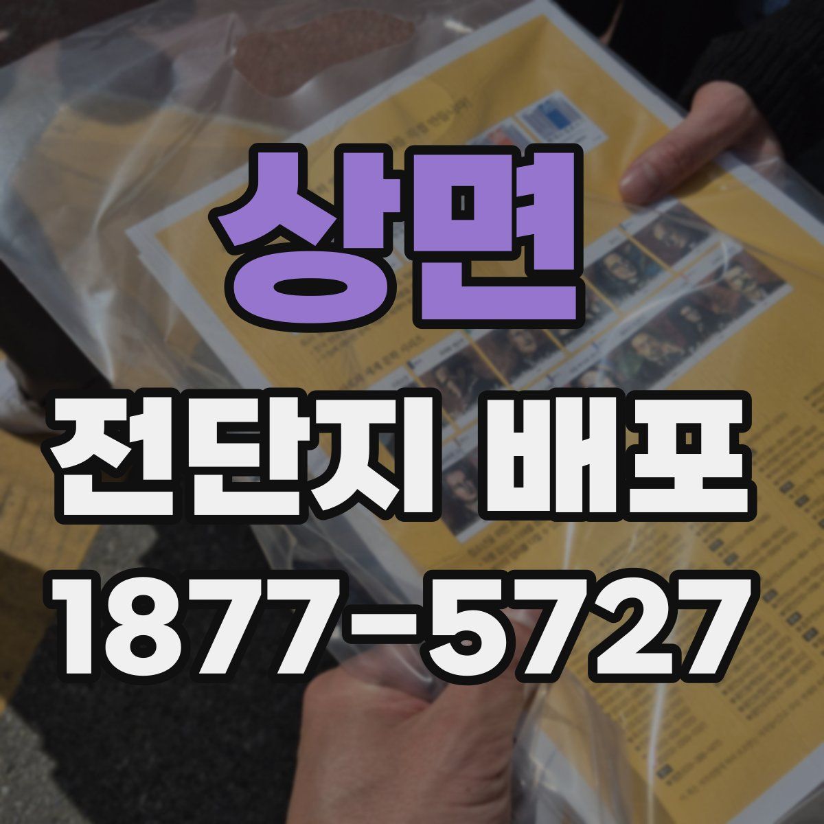 상면 전단지 배포