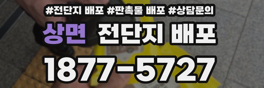 상면 전단지 배포