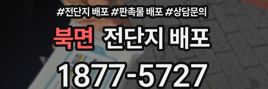북면 전단지 배포
