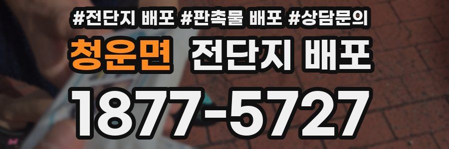 청운면 전단지 배포