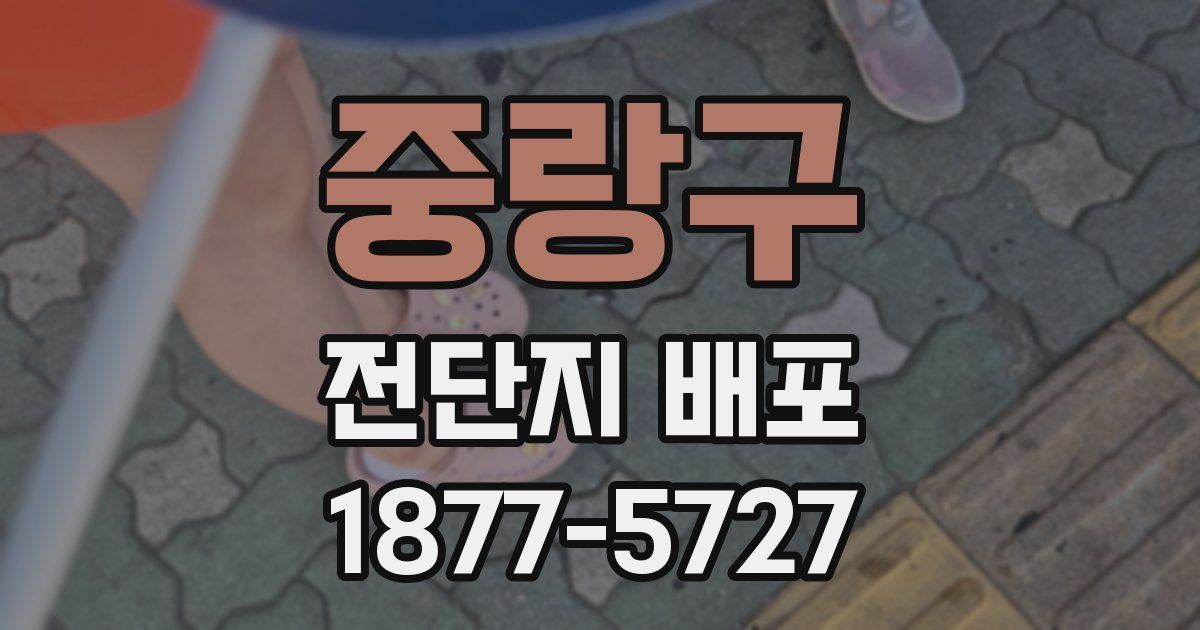 중랑구 전단지 배포