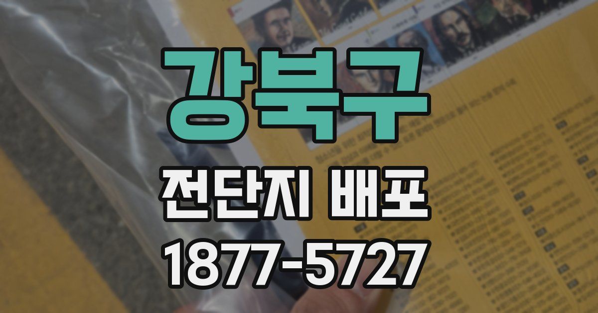 강북구 전단지 배포