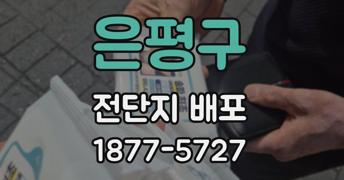 은평구 전단지 배포