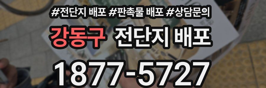 강동구 전단지 배포