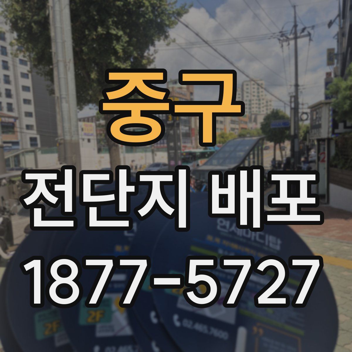 중구 전단지 배포