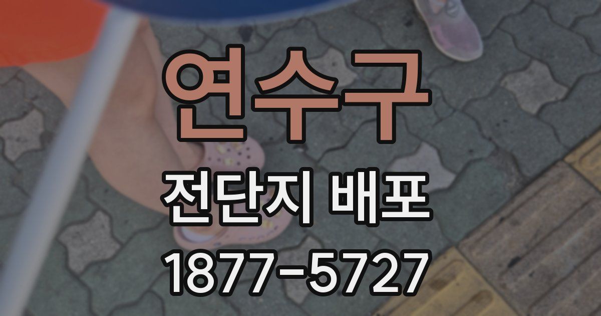 연수구 전단지 배포