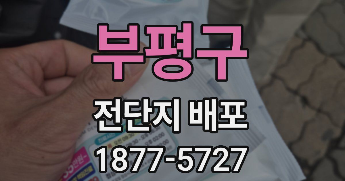 부평구 전단지 배포