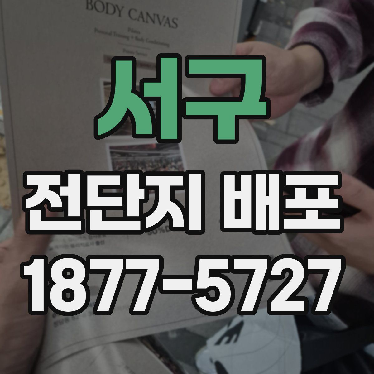 서구 전단지 배포