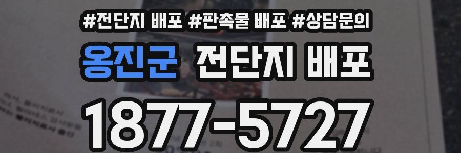 옹진군 전단지 배포