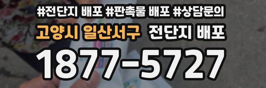 고양시 일산서구 전단지 배포