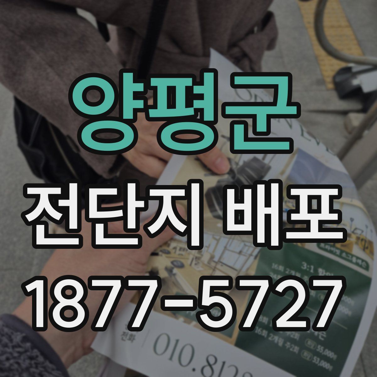 양평군 전단지 배포