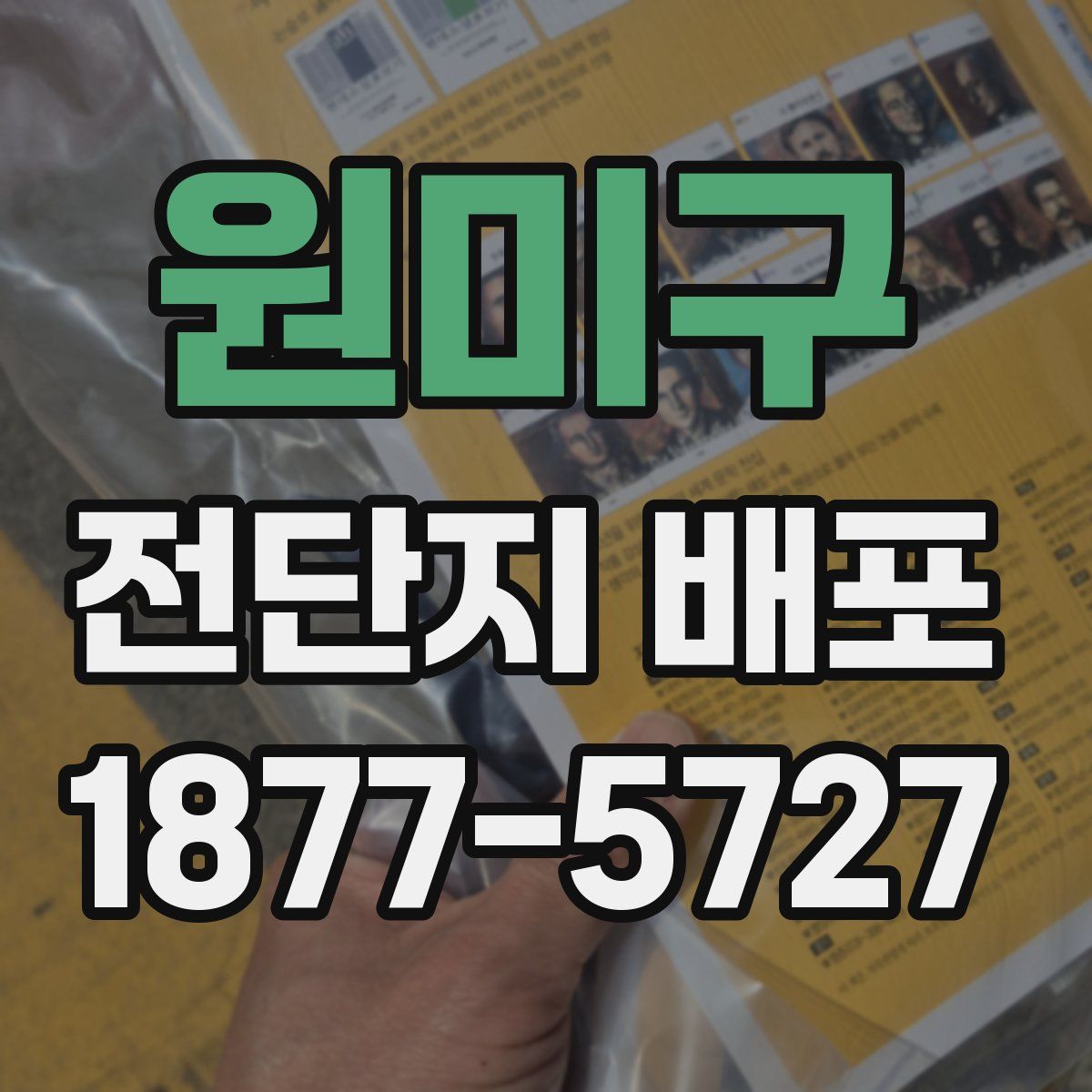 원미구 전단지 배포