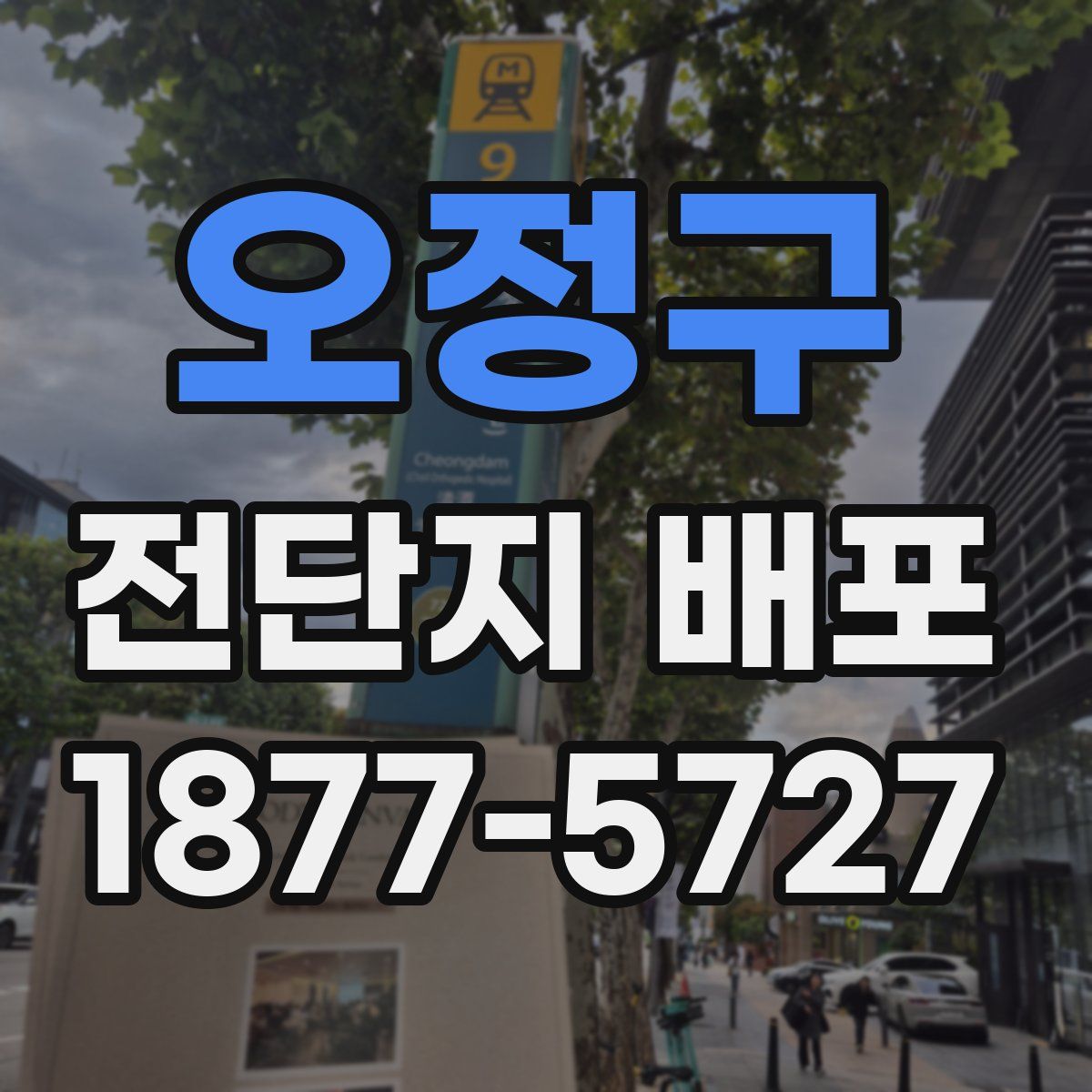 오정구 전단지 배포