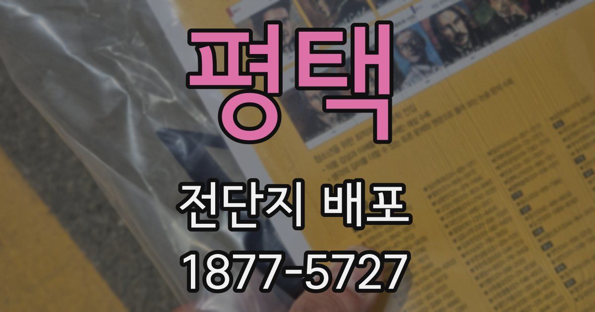 평택 전단지 배포