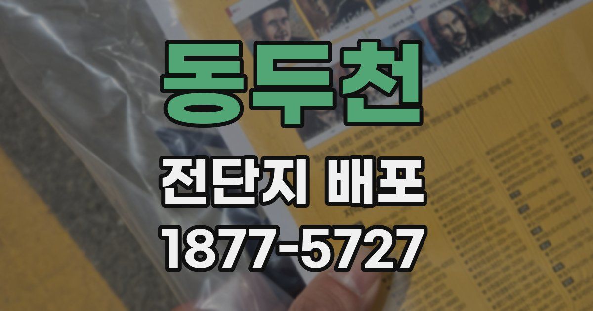 동두천 전단지 배포