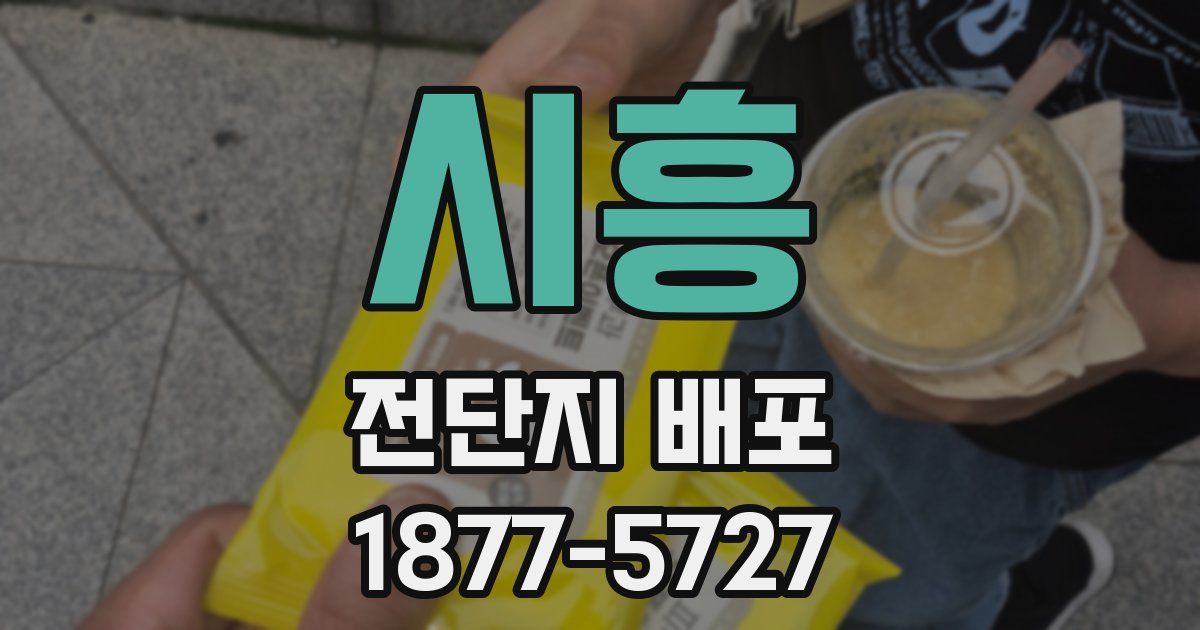 시흥 전단지 배포