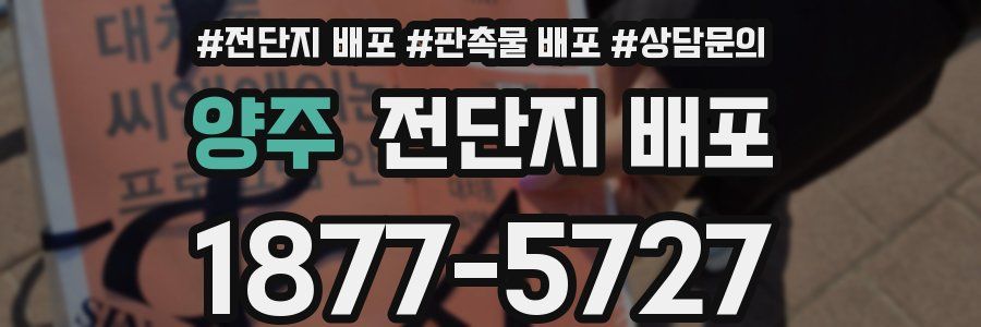 양주 전단지 배포