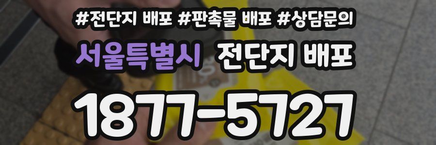 서울특별시 전단지 배포