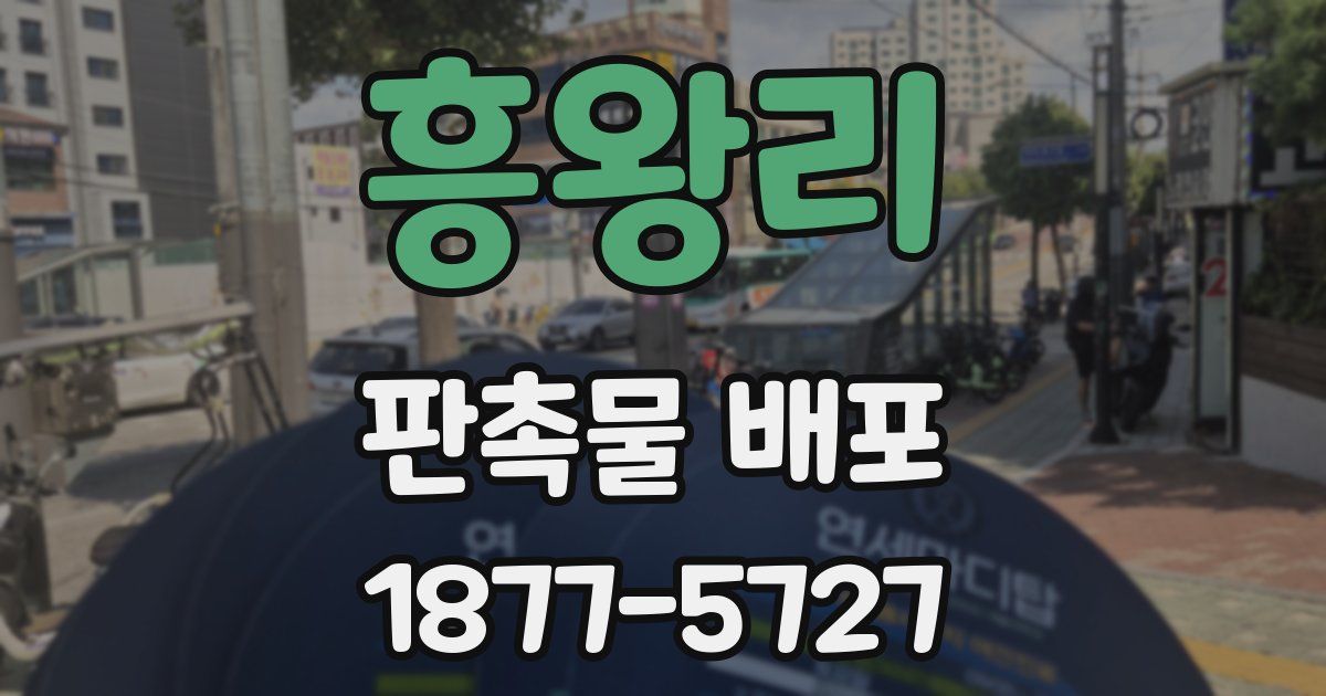흥왕리 판촉물 배포