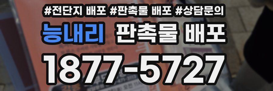 능내리 판촉물 배포