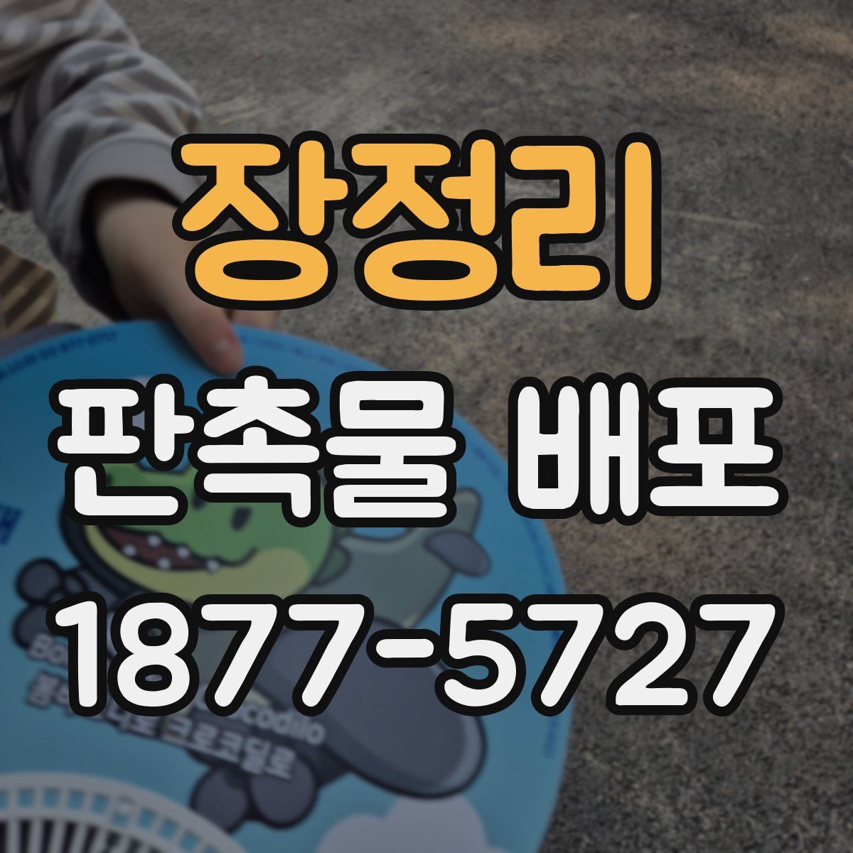장정리 판촉물 배포