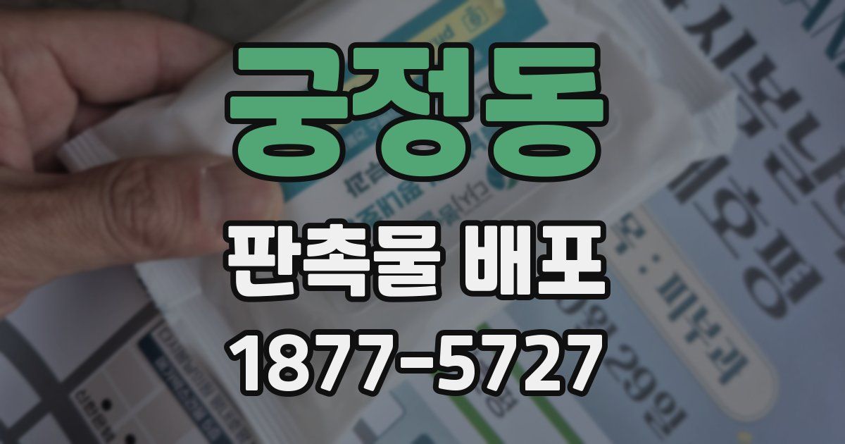 궁정동 판촉물 배포