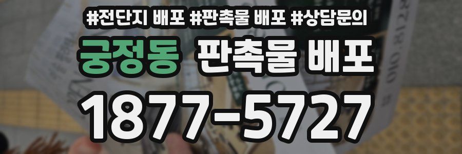 궁정동 판촉물 배포