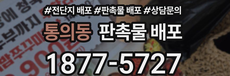 통의동 판촉물 배포